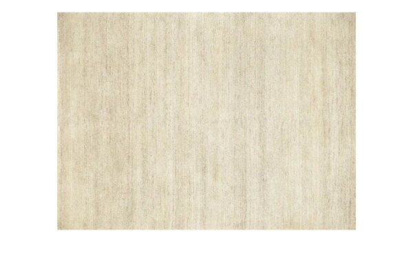 Handgeknüpfter Naturteppich  Davina Uni ¦ creme ¦ Wolle ¦ Maße (cm): B: 70