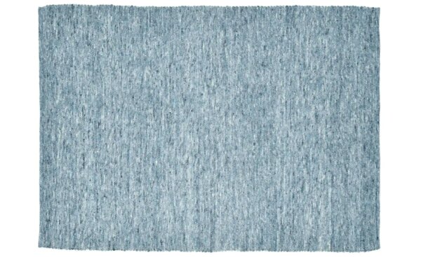 SANSIBAR Sylt Wollteppich  Hörnum ¦ blau ¦ Wolle ¦ Maße (cm): B: 170 H: 1