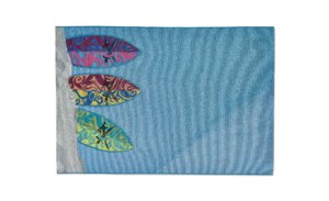 SANSIBAR Sylt Outdoorteppich  Rantum Beach ¦ blau ¦ Synthetische Fasern ¦ Maße (cm): B: 160 H: 0
