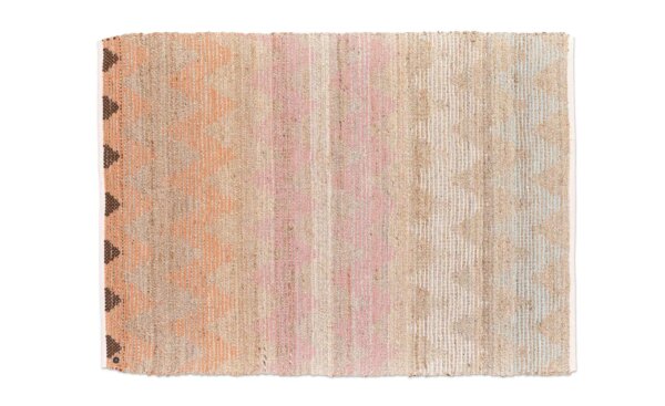 Tom Tailor Teppich  Smooth Comfort Zig Zag ¦ beige ¦ Baumwolle ¦ Maße (cm): B: 65 H: 0