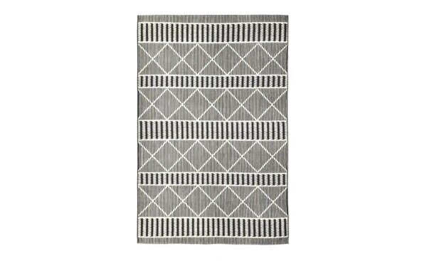 Tom Tailor Outdoorteppich  Funky Geometric ¦ schwarz ¦ Synthetische Fasern ¦ Maße (cm): B: 60 H: 0