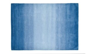 THEKO Wollteppich  Wool Comfort ¦ blau ¦ Wolle ¦ Maße (cm): B: 160 H: 1